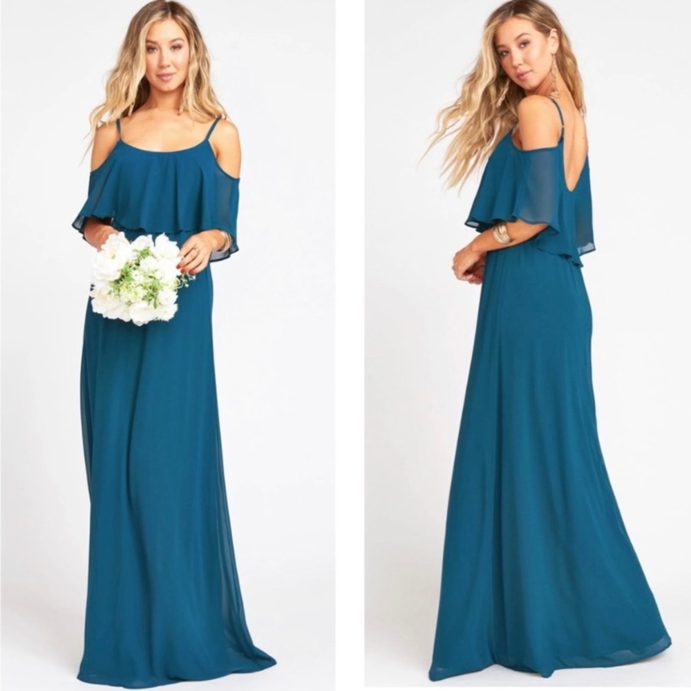 Show Me Your MuMu NWT Deep Jade Chiffon Caitlin